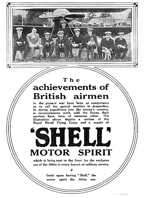 Achievements Of British Airmen Made With Shell Spirit            