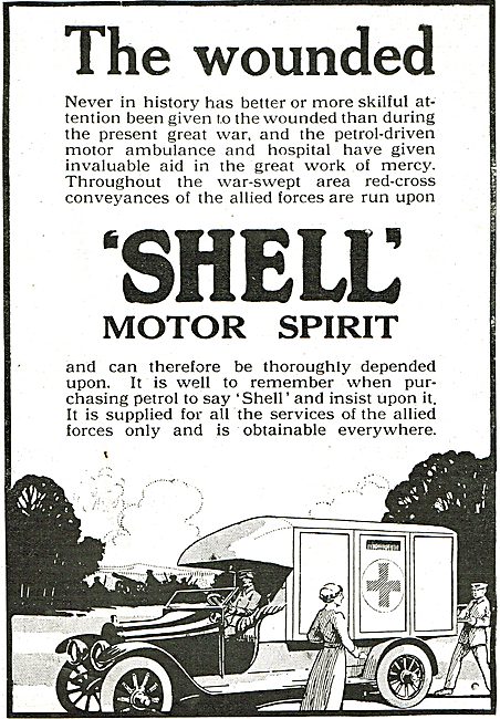 Shell Motor Spirit Playing It's Part Helping The Wounded         