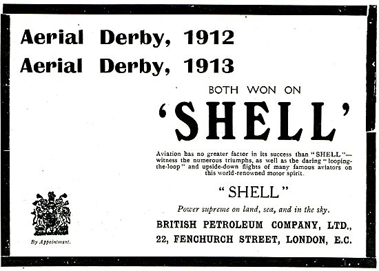 Shell: Winners Aerial Derby - 1912 & 1913                        