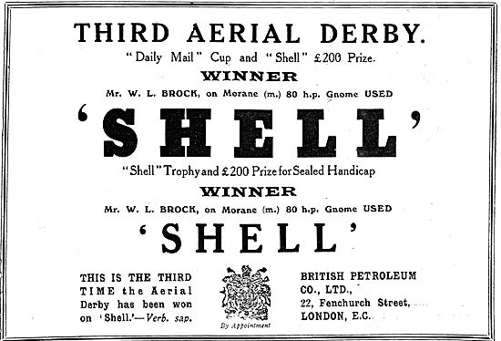 W.L.Brock & Shell Winners - Third Aerial Derby                   