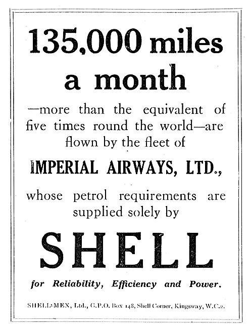 Shell Aviation Petrol - Imperial Airways                         