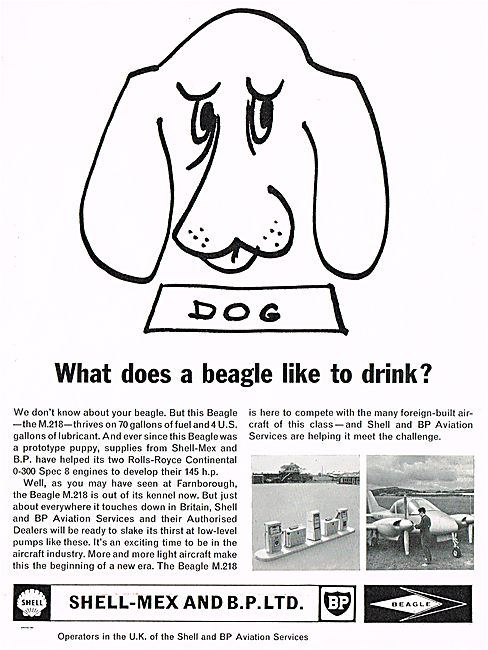 Shell Mex & BP Aviation Service: What Does A Beagle Like To Drink