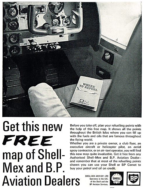 Shell Mex & BP: Free Map Of Shell Mex & BP Aviation Dealers      