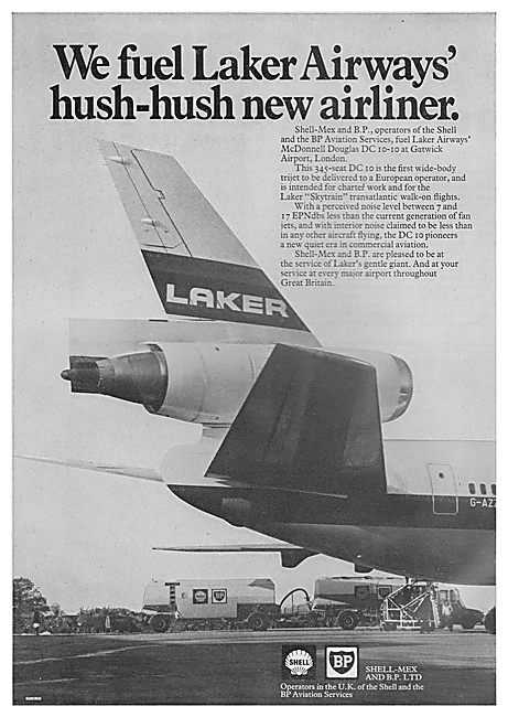 Shell Mex & BP: We Fuel Laker Airways Hush-Hush New Airliner.    