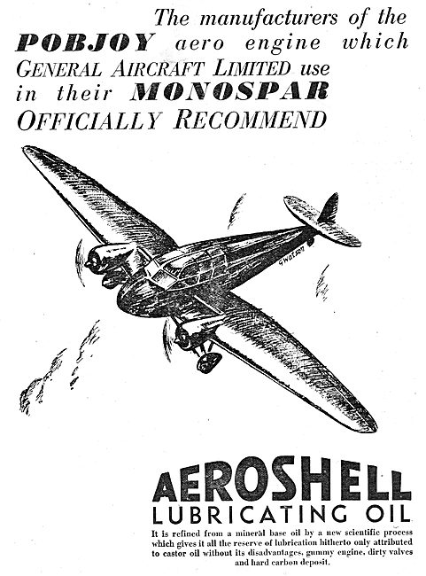 General Aircraft Recommend AeroShell Lubricating Oil             