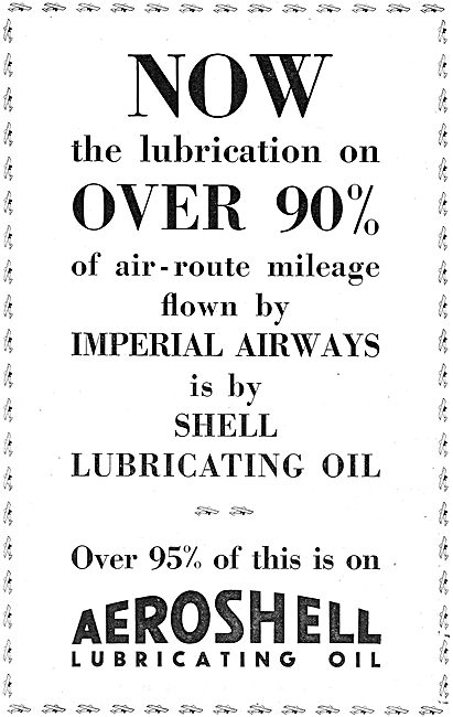 Imperial Airways Use AeroShell On 90% Of Their Routes            