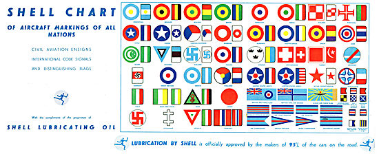 Shell Chart Of Aircraft Markings Of All Nations: AeroShell       