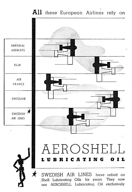 Aeroshell : Imperial Airways : KLM : Air France : Swissair       