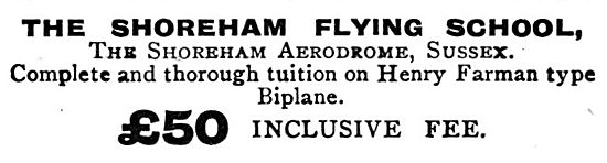 The Shoreham Flying School 1914                                  