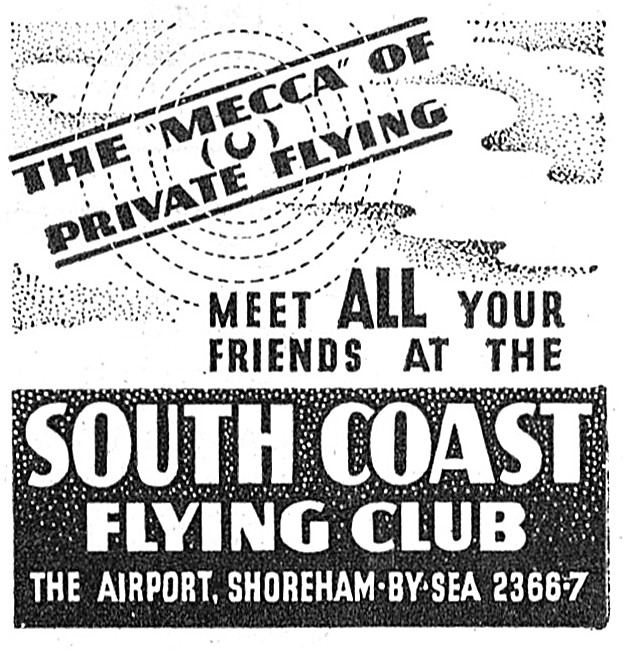 South Coast Flying Club Shoreham 1948                            