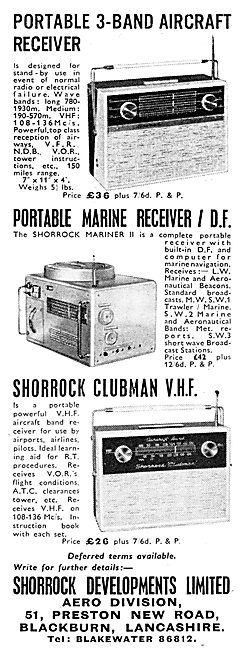 Shorrock Developments - VHF Air Band Radio Receivers             