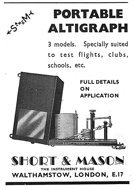 Short and Mason Portable Altigraph                               