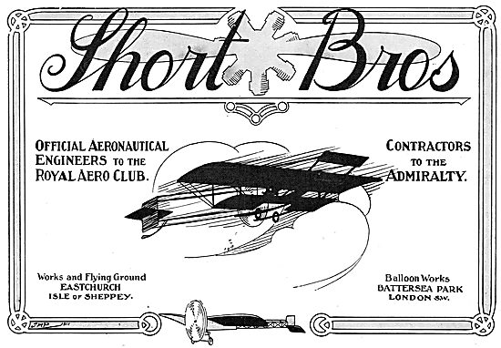 Short Brothers Aeroplanes 1911                                   