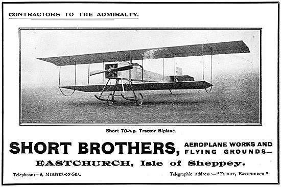 Short Brothers - Short Biplane 1913                              