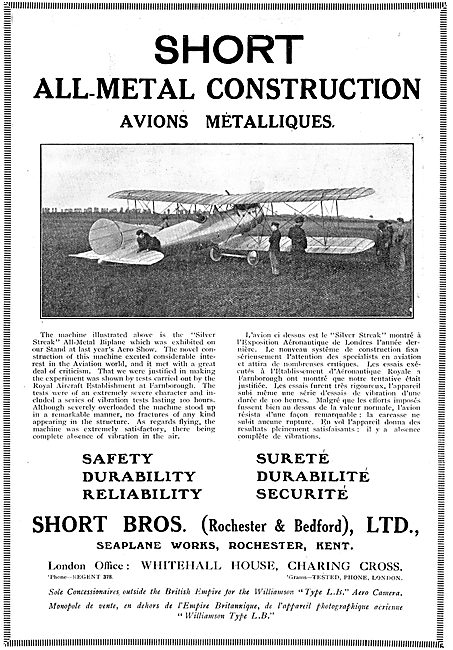 Short Avions Metalliques                                         