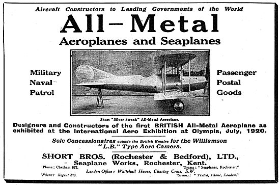 Short Silver Streak All-Metal Aeroplane                          