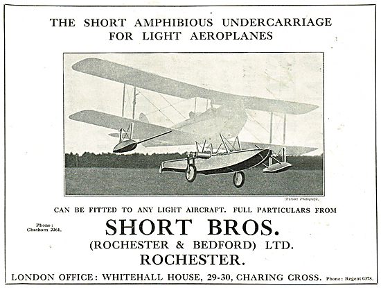 Short Amphibious Undercarriages For Light Aeroplanes             