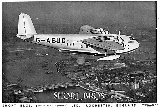 Short Empire Flying Boat Corinna Of Imperial Airways             