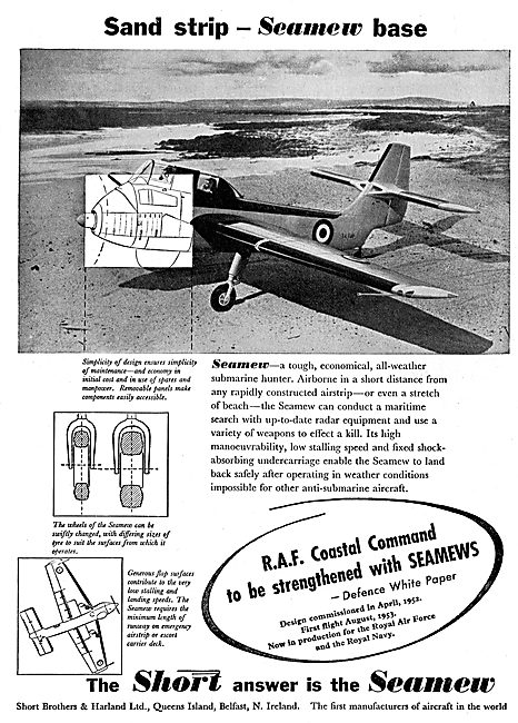 Short Seamew All Weather Submarine Hunter Aircraft               