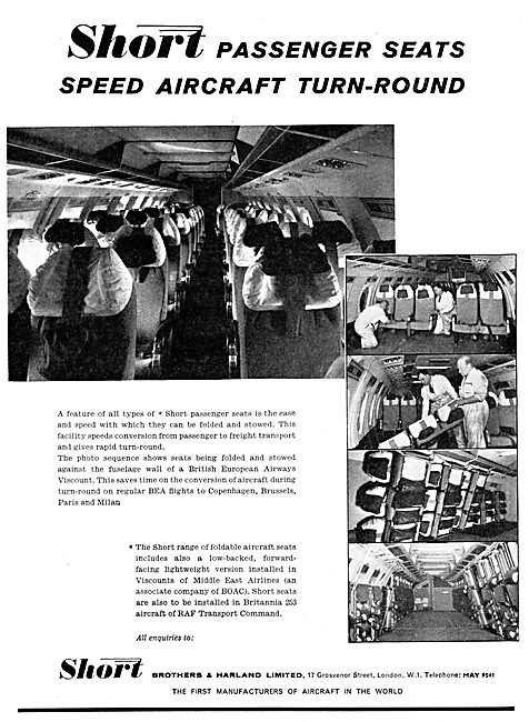 Short Brothers & Harland - Aircraft Seating                      