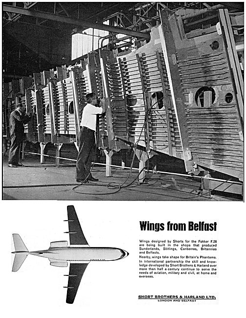 Short Brothers & Harland Aircraft Manufacturing 1966             