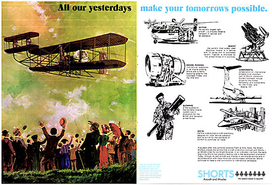 Shorts Aircraft & Missiles 1973                                  