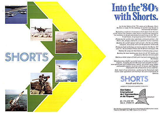 Shorts Aircraft & Missiles 1979                                  