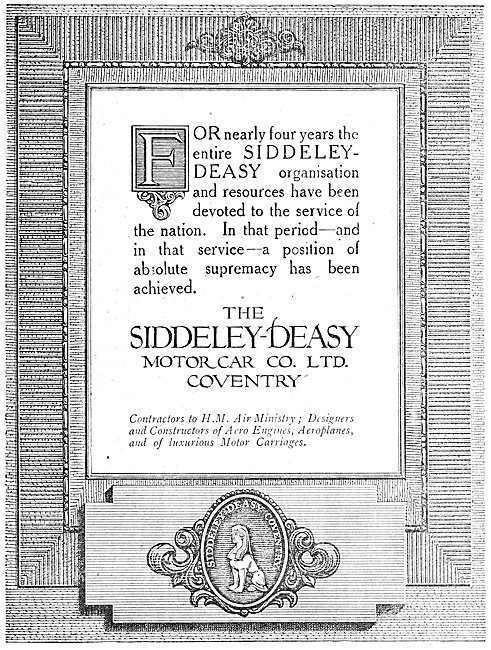 Siddeley-Deasy Aero Engines & Aircraft                           