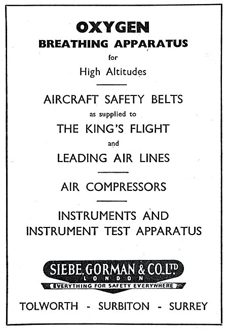 Siebe Gorman Safety Equipment, Oxygen Equipment & Instruments    