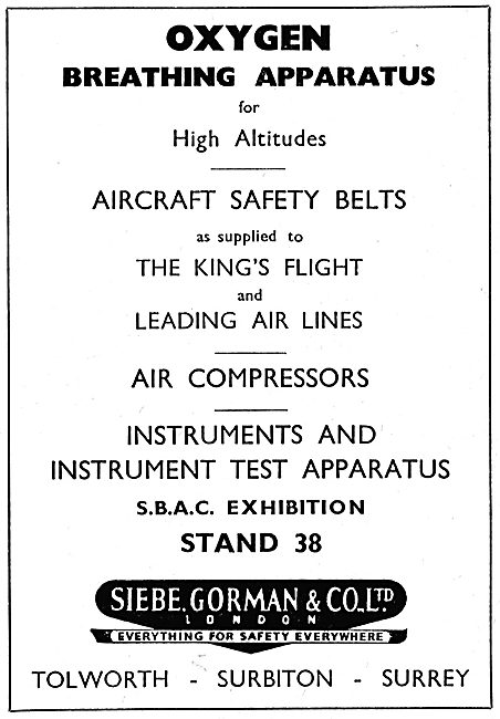 Siebe Gorman Safety Equipment, Oxygen Equipment & Instruments    