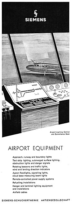 Siemens-Schuckert  Airport Lighting Equipment                    