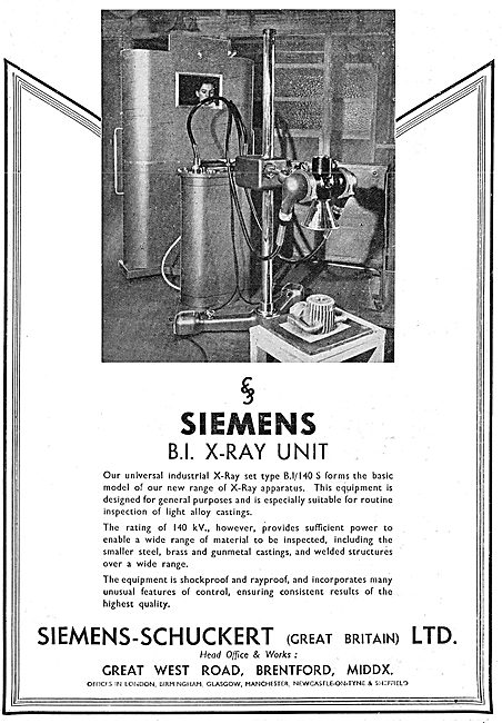 Siemens-Schuckert B.1 X-RAY Unit 1941                            
