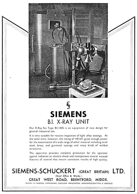 Siemens-Schuckert Industrial  X-Ray Unit                         