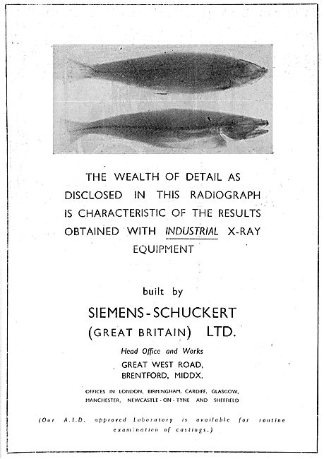 Siemens-Schuckert (Great Britain) Industrial X-Ray Equipment     
