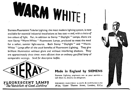 Siemens Industrial Lighting - SIERAY Flourescent Lamps           