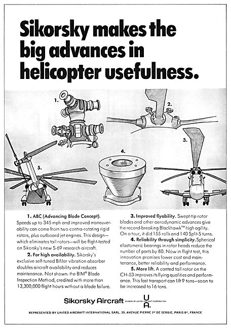Sikorsky Helicopters 1972                                        