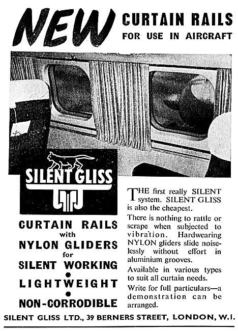 Silent Gliss Aircraft Cabin Curtain Rails                        