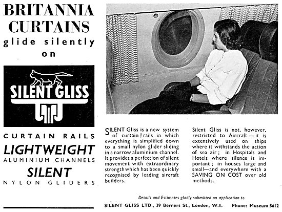 Silent Gliss Aircraft Cabin Curtain Rails                        