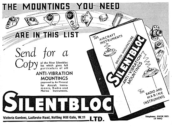 Silentbloc Anti Vibration Mountings For Aircraft                 