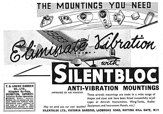 Silentbloc Anti Vibration Mountings For Aircraft                 