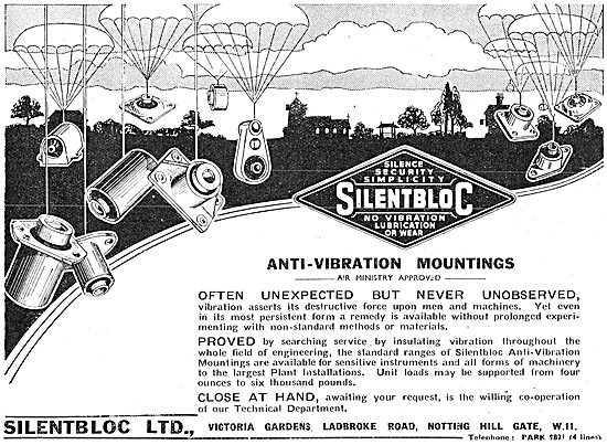 Silentbloc Anti Vibration Mountings - 1941                       