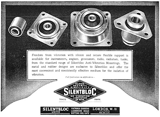 Silentbloc Anti Vibration Mountings For Aircraft                 