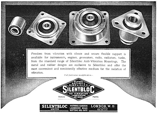 Silentbloc Anti Vibration Mountings For Aircraft                 