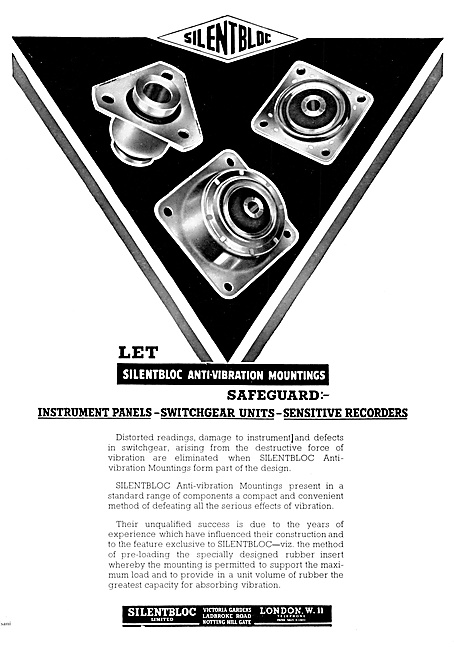 Silentbloc Anti-Vibration Mountings For Aircraft                 