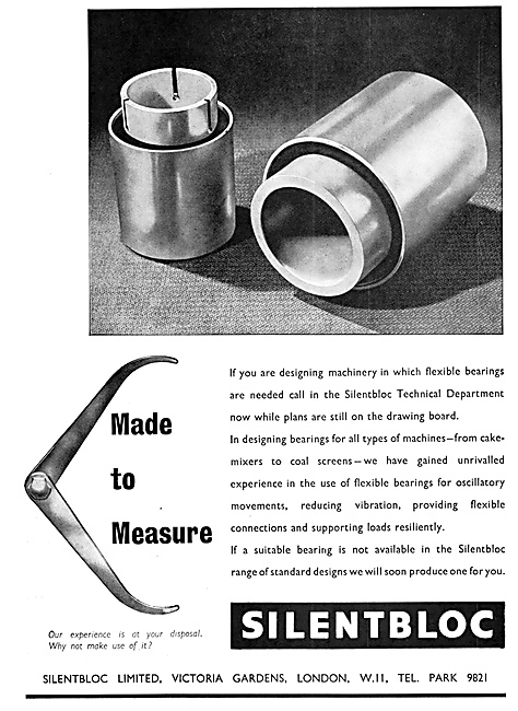 Silentbloc Anti-Vibration Mountings & Bearings For Aircraft      