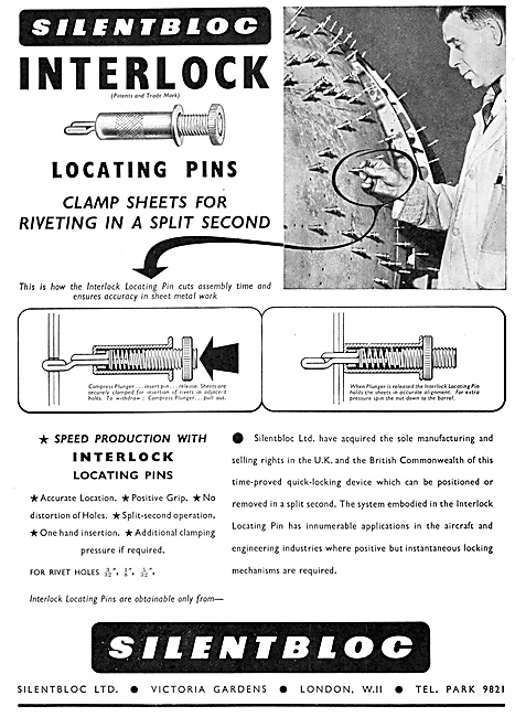 Silentbloc Interlock Locatings Pins                              