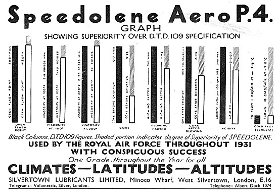 Silvertown Aero P.4. Engine Oil - DTD 109                        