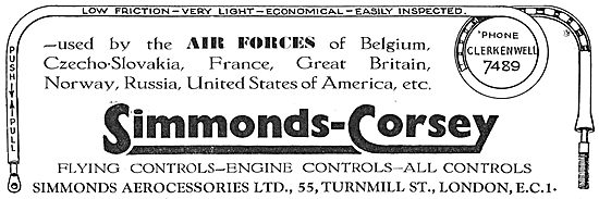 Simmonds-Corsey Aircraft Controls In RAF Service                 