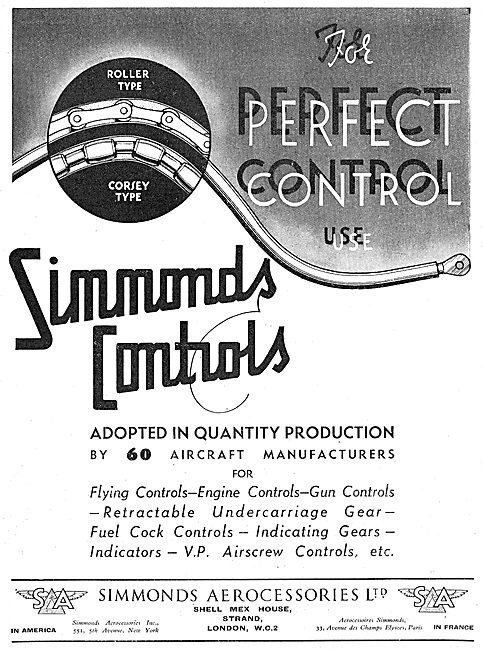 Simmonds Aircraft Controls - Corsey - Rollover Types             