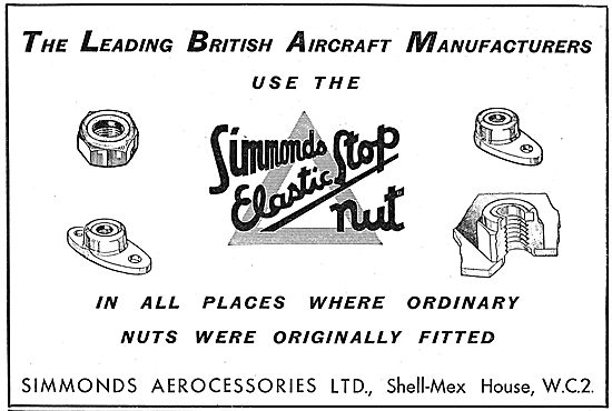 Simmonds  Aerocessories - Elastic Stop Nut                       